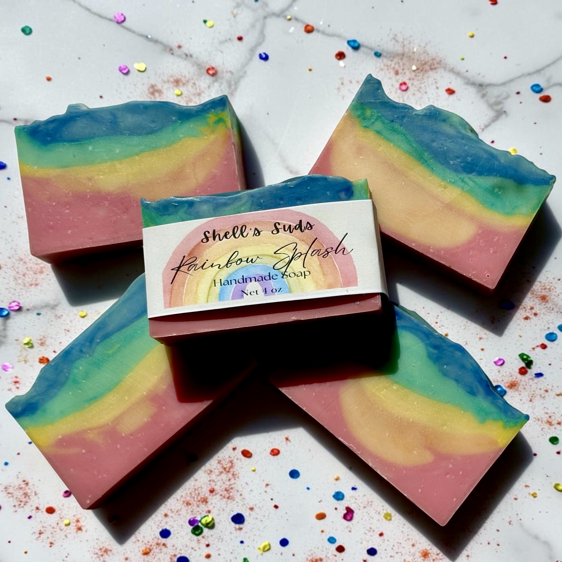 Rainbow Splash — Bar soap · 4 oz
