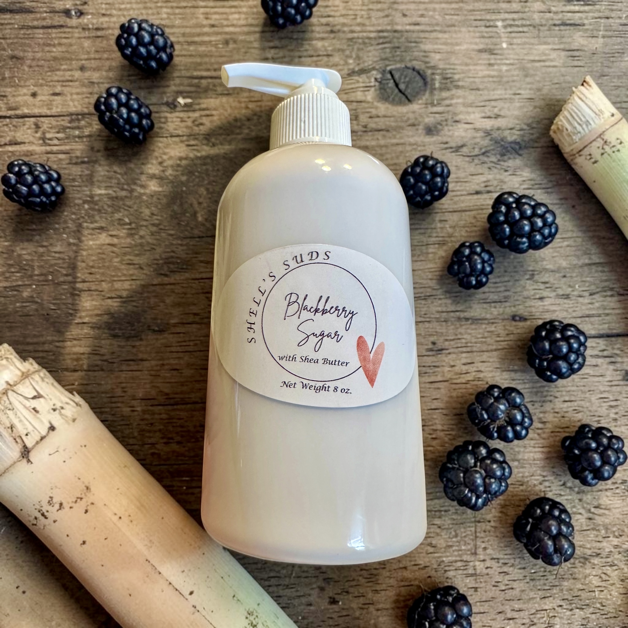 Blackberry — Shea butter lotion · 8 oz